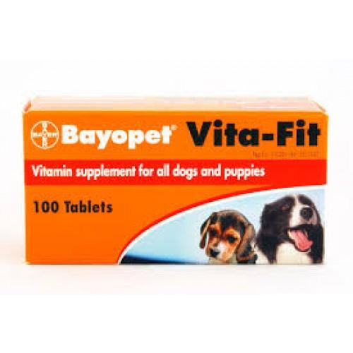 Bayopet Vita-Fit Vitamin Supplement Tablets For Dogs & Puppies